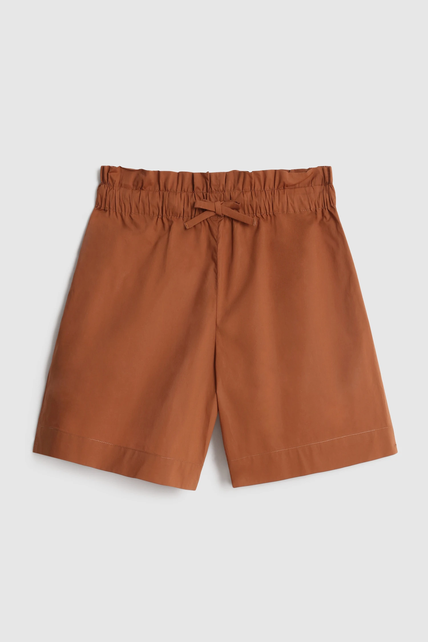 Woolrich Pantaloncini In Popeline Di Cotone - Donna - Marrone 6 Woolrich Pantaloncini In Popeline Di Cotone - Donna - Marrone - immagine 4