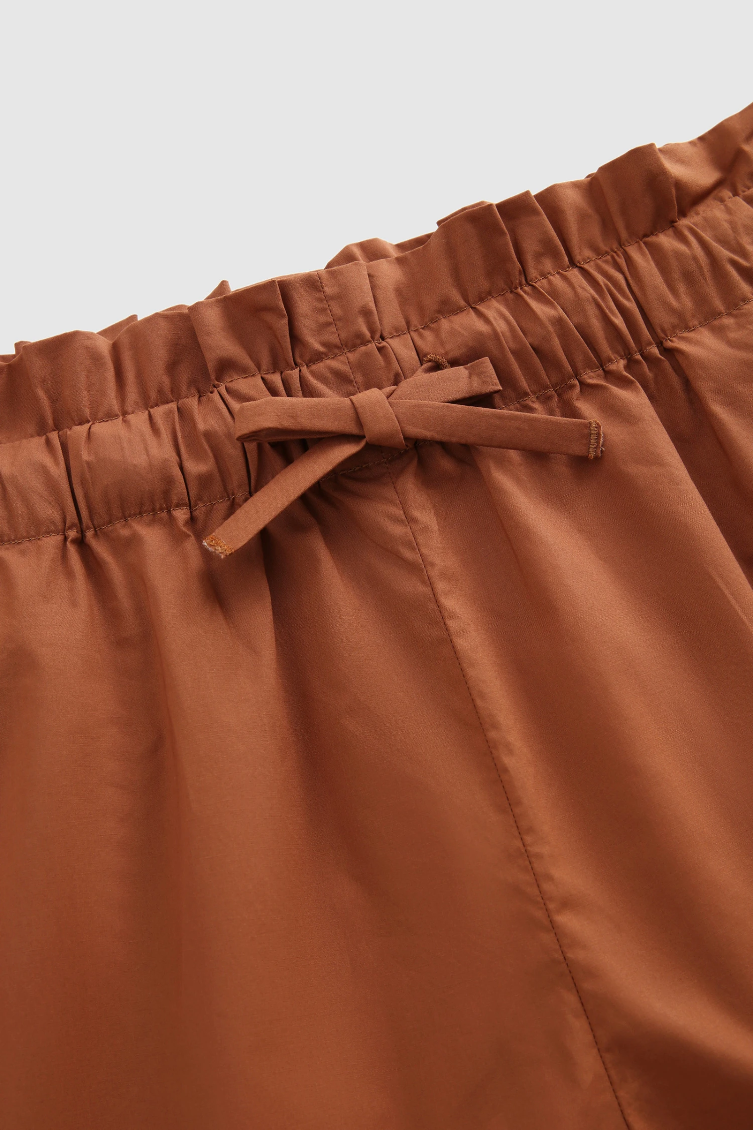 Woolrich Pantaloncini In Popeline Di Cotone - Donna - Marrone 7 Woolrich Pantaloncini In Popeline Di Cotone - Donna - Marrone - immagine 5