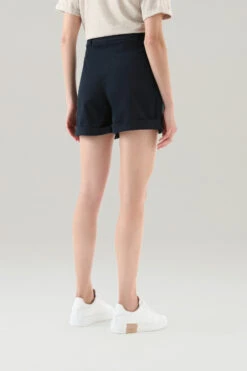 Woolrich Pantaloncini In Twill Di Cotone Elasticizzato Tinti In Capo - Donna - Blu 11 Woolrich Pantaloncini In Twill Di Cotone Elasticizzato Tinti In Capo - Donna - Blu -Offerta Economica Vestiario CFWWSH0025FRUT3343 3989 2
