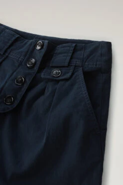 Woolrich Pantaloncini In Twill Di Cotone Elasticizzato Tinti In Capo - Donna - Blu 14 Woolrich Pantaloncini In Twill Di Cotone Elasticizzato Tinti In Capo - Donna - Blu -Offerta Economica Vestiario CFWWSH0025FRUT3343 3989 5