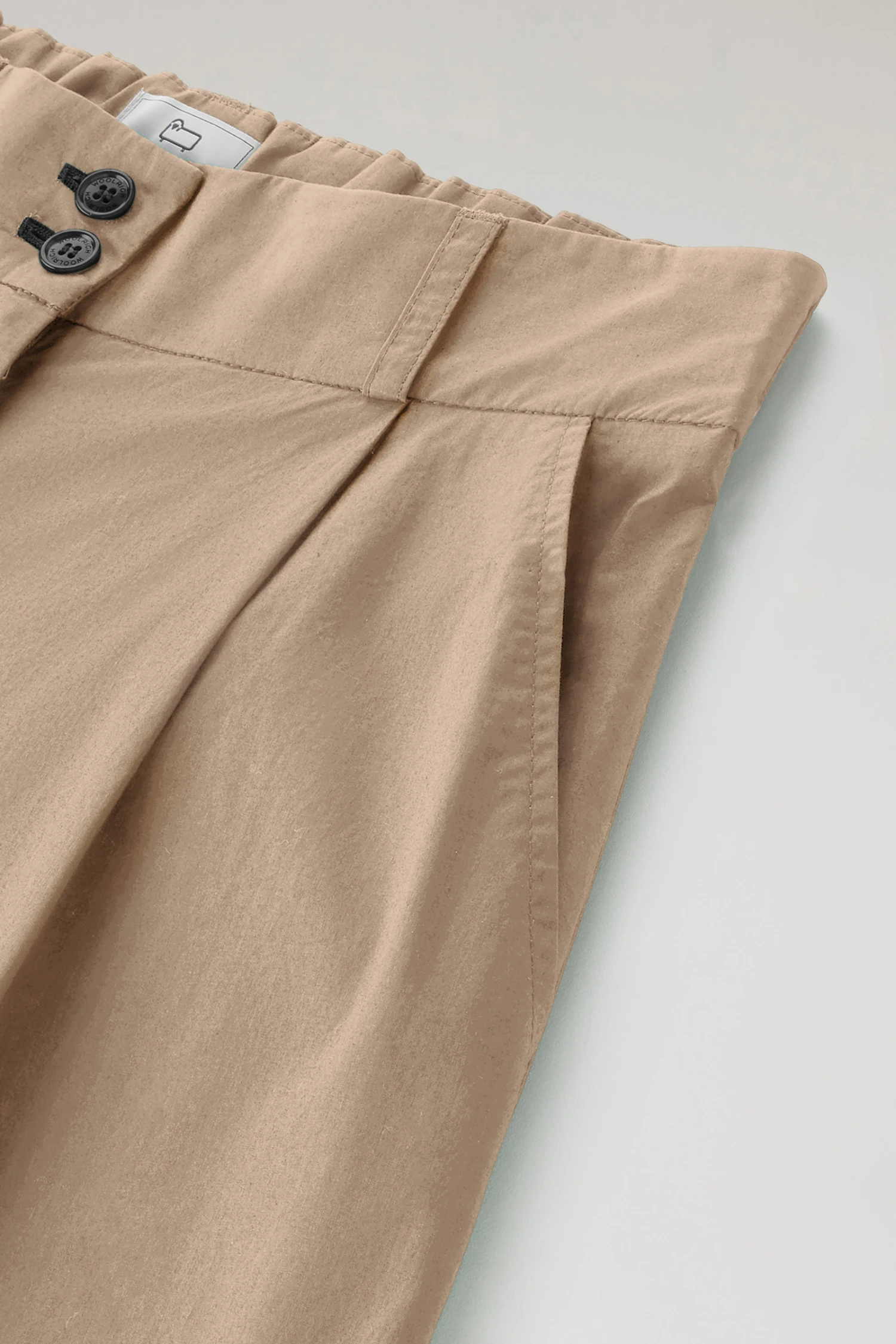 Woolrich Pantaloncini In Popeline Di Puro Cotone - Donna - Beige 8 Woolrich Pantaloncini In Popeline Di Puro Cotone - Donna - Beige - immagine 6