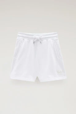 Woolrich Pantaloncini Leggeri In Puro Cotone - Donna - Bianco -Offerta Economica Vestiario CFWWSH0029FRUT3024 8041 3