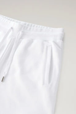 Woolrich Pantaloncini Leggeri In Puro Cotone - Donna - Bianco -Offerta Economica Vestiario CFWWSH0029FRUT3024 8041 4
