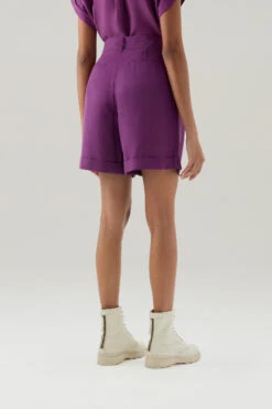 Woolrich Pantaloncini In Misto Lino Con Tasche - Donna - Lilla 11 Woolrich Pantaloncini In Misto Lino Con Tasche - Donna - Lilla -Offerta Economica Vestiario CFWWSH0030FRUT3043 4375 2