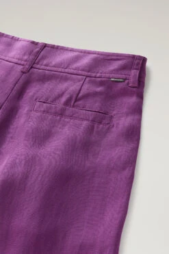 Woolrich Pantaloncini In Misto Lino Con Tasche - Donna - Lilla 15 Woolrich Pantaloncini In Misto Lino Con Tasche - Donna - Lilla -Offerta Economica Vestiario CFWWSH0030FRUT3043 4375 6