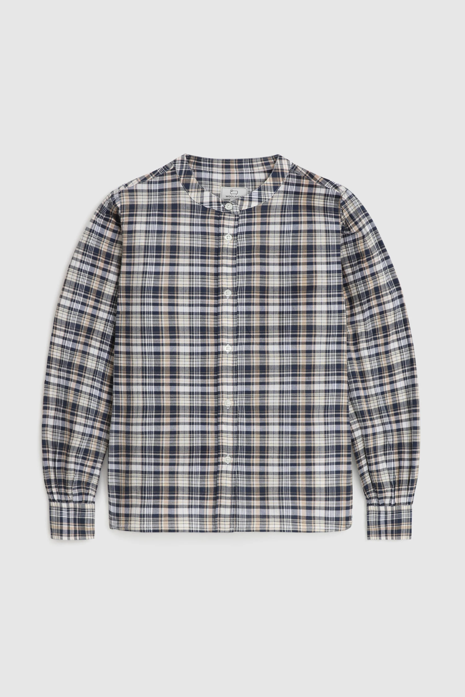 Woolrich Camicia In Cotone Con Maniche Ad Aletta - Donna - Blu 6 Woolrich Camicia In Cotone Con Maniche Ad Aletta - Donna - Blu - immagine 4