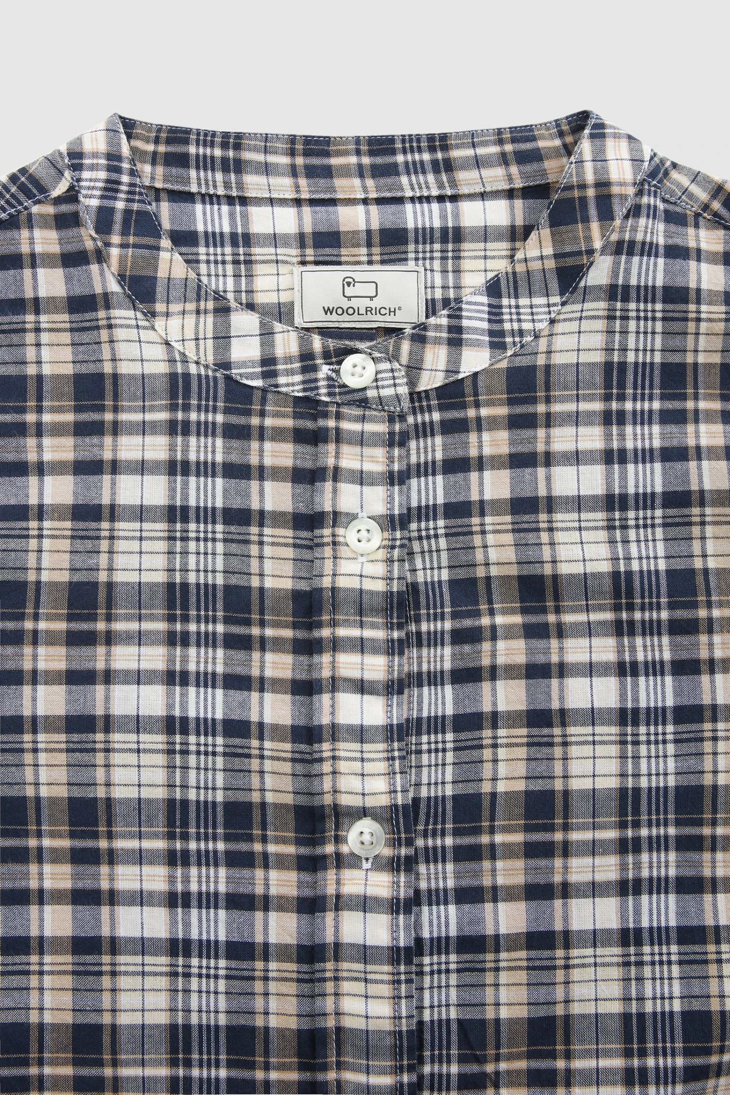 Woolrich Camicia In Cotone Con Maniche Ad Aletta - Donna - Blu 7 Woolrich Camicia In Cotone Con Maniche Ad Aletta - Donna - Blu - immagine 5