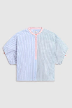 Woolrich Blusa In Popeline Di Cotone Con Maniche Regolabili - Donna - Blu -Offerta Economica Vestiario CFWWSI0120FRUT2952 31045 3