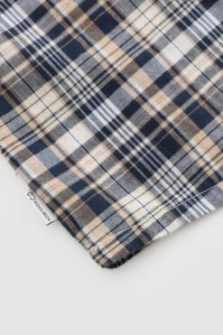 Woolrich Blusa In Misto Lino Con Stampa A Quadri - Donna - Blu -Offerta Economica Vestiario CFWWSI0131FRUT2909 30109 6