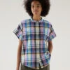 Woolrich Blusa A Maniche Corte Appalachian Trail A Quadri In Puro Cotone - Donna - Blu -Offerta Economica Vestiario CFWWSI0149FRUT3344 30037
