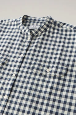 Woolrich Blusa A Maniche Corte Appalachian Trail A Quadri In Puro Cotone - Donna - Blu -Offerta Economica Vestiario CFWWSI0149FRUT3344 3982 5