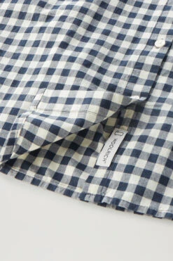 Woolrich Blusa A Maniche Corte Appalachian Trail A Quadri In Puro Cotone - Donna - Blu -Offerta Economica Vestiario CFWWSI0149FRUT3344 3982 6