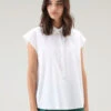 Woolrich Blusa A Maniche Corte In Popeline Di Puro Cotone - Donna - Bianco 2 Woolrich Blusa A Maniche Corte In Popeline Di Puro Cotone - Donna - Bianco -Offerta Economica Vestiario CFWWSI0154FRUT3027 8041