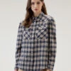 Woolrich Camicia A Quadri In Flanella Leggera - Donna - Blu 2 Woolrich Camicia A Quadri In Flanella Leggera - Donna - Blu -Offerta Economica Vestiario CFWWSI0166FRUT3180 30035