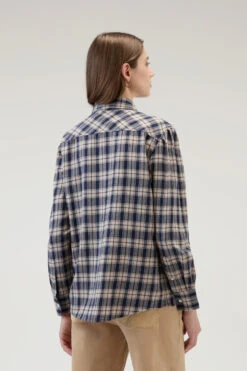 Woolrich Camicia A Quadri In Flanella Leggera - Donna - Blu 13 Woolrich Camicia A Quadri In Flanella Leggera - Donna - Blu -Offerta Economica Vestiario CFWWSI0166FRUT3180 30035 2