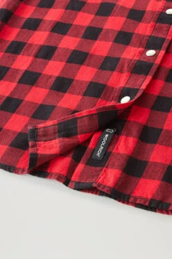 Woolrich Camicia A Quadri In Flanella Leggera - Donna - Rosso -Offerta Economica Vestiario CFWWSI0166FRUT3180 5397 7