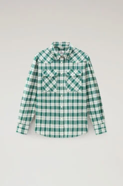 Woolrich Camicia A Quadri In Flanella Leggera - Donna - Verde 15 Woolrich Camicia A Quadri In Flanella Leggera - Donna - Verde -Offerta Economica Vestiario CFWWSI0166FRUT3180 6599 4