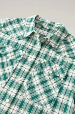 Woolrich Camicia A Quadri In Flanella Leggera - Donna - Verde 16 Woolrich Camicia A Quadri In Flanella Leggera - Donna - Verde -Offerta Economica Vestiario CFWWSI0166FRUT3180 6599 5