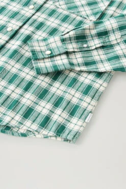 Woolrich Camicia A Quadri In Flanella Leggera - Donna - Verde 17 Woolrich Camicia A Quadri In Flanella Leggera - Donna - Verde -Offerta Economica Vestiario CFWWSI0166FRUT3180 6599 6