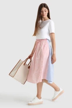 Woolrich Gonna In Popeline Di Cotone Con Tasche Laterali - Donna - Blu -Offerta Economica Vestiario CFWWSK0038FRUT2952 31045 1