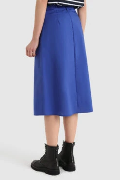 Woolrich Gonna A Portafoglio In Popeline Di Puro Cotone - Donna - Blu -Offerta Economica Vestiario CFWWSK0042FRUT3027 3685 2