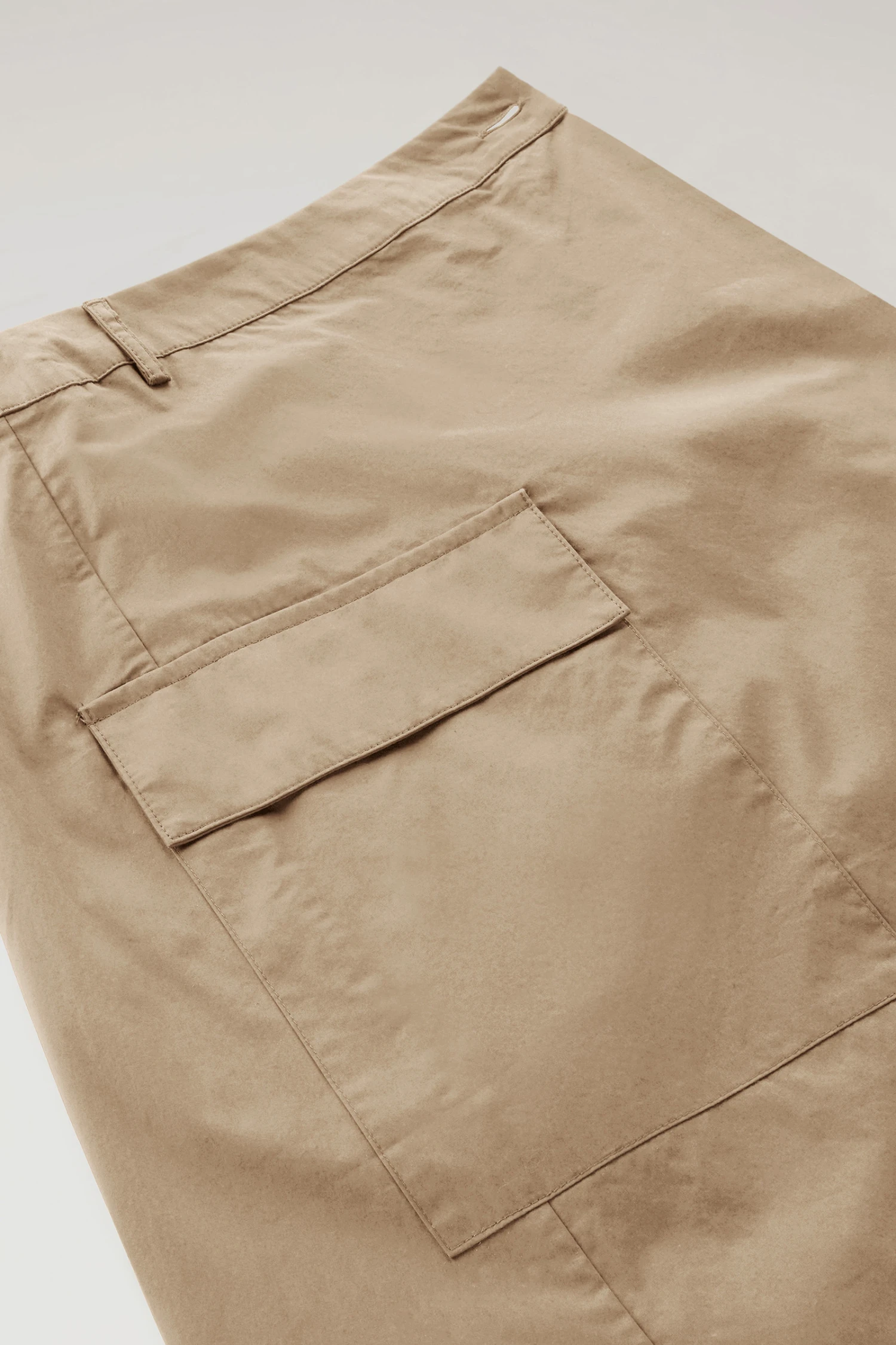 Woolrich Gonna A Portafoglio In Popeline Di Puro Cotone - Donna - Beige 8 Woolrich Gonna A Portafoglio In Popeline Di Puro Cotone - Donna - Beige - immagine 6