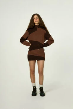 Gonna In Cotone Felpato Daniëlle Cathari / Woolrich - Donna - Marrone