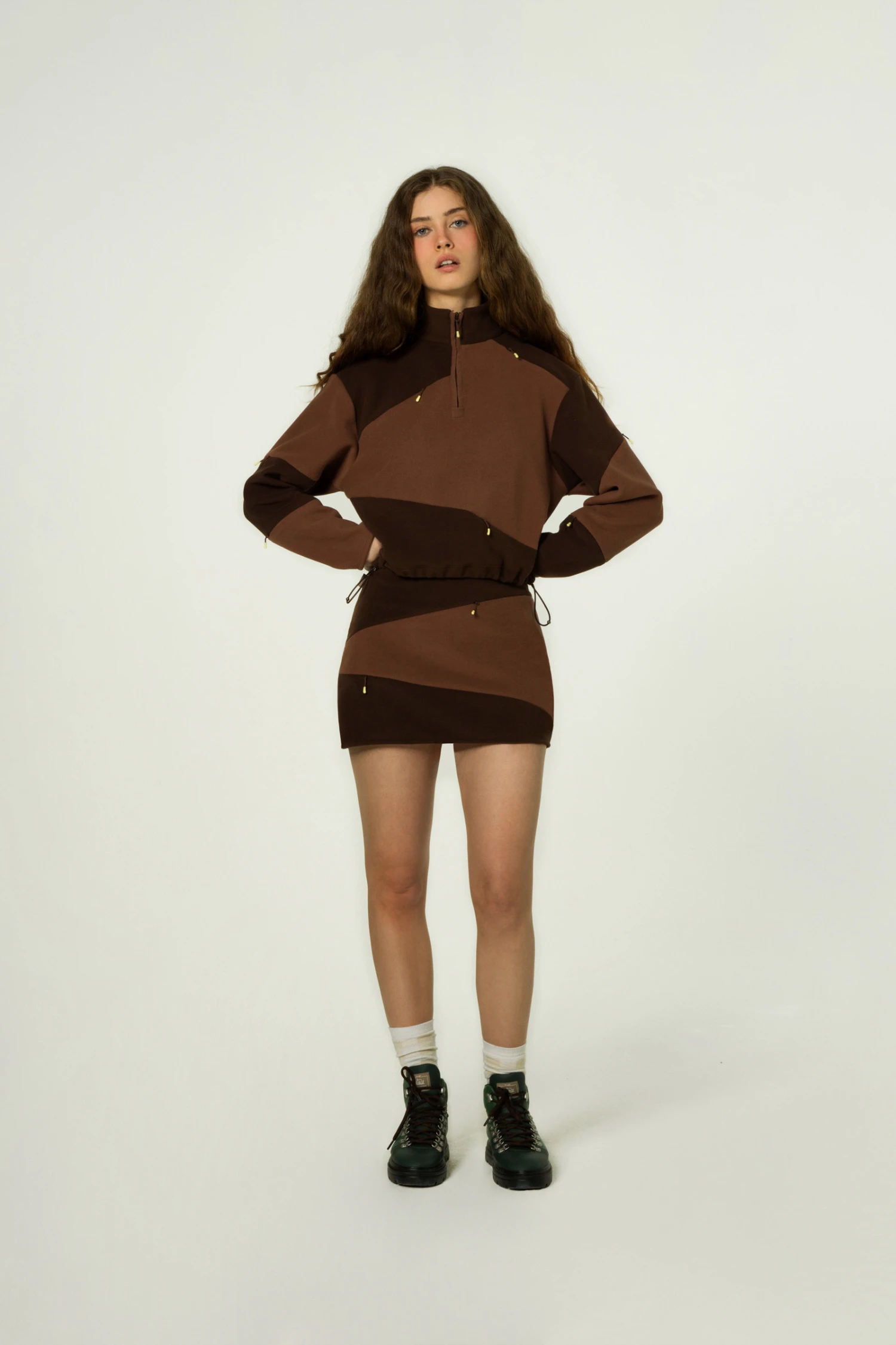 Gonna In Cotone Felpato Daniëlle Cathari / Woolrich - Donna - Marrone 3 Gonna In Cotone Felpato Daniëlle Cathari / Woolrich - Donna - Marrone