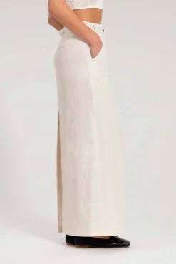 Gonna Lunga In Misto Lino Con Ricami - Daniëlle Cathari / Woolrich - Donna - Bianco -Offerta Economica Vestiario CFWWSK0056FRUT3043 8866 4