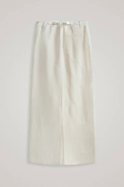 Gonna Lunga In Misto Lino Con Ricami - Daniëlle Cathari / Woolrich - Donna - Bianco -Offerta Economica Vestiario CFWWSK0056FRUT3043 8866 6