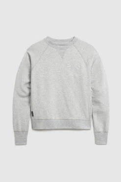 Woolrich Felpa American Girocollo Con Logo Ricamato - Donna - Grigio -Offerta Economica Vestiario CFWWSW0075FRUT2978 117 3