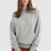 Woolrich Felpa Girocollo Con Logo Frontale Ricamato - Donna - Grigio -Offerta Economica Vestiario CFWWSW0081FRUT3024 117