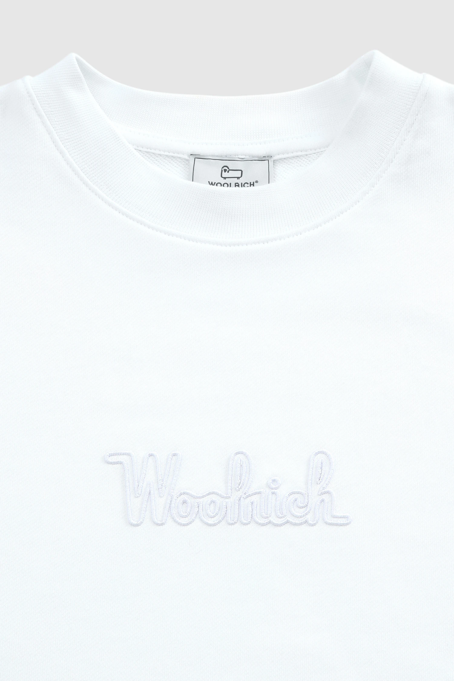 Woolrich Felpa Girocollo Con Logo Frontale Ricamato - Donna - Bianco 7 Woolrich Felpa Girocollo Con Logo Frontale Ricamato - Donna - Bianco - immagine 5