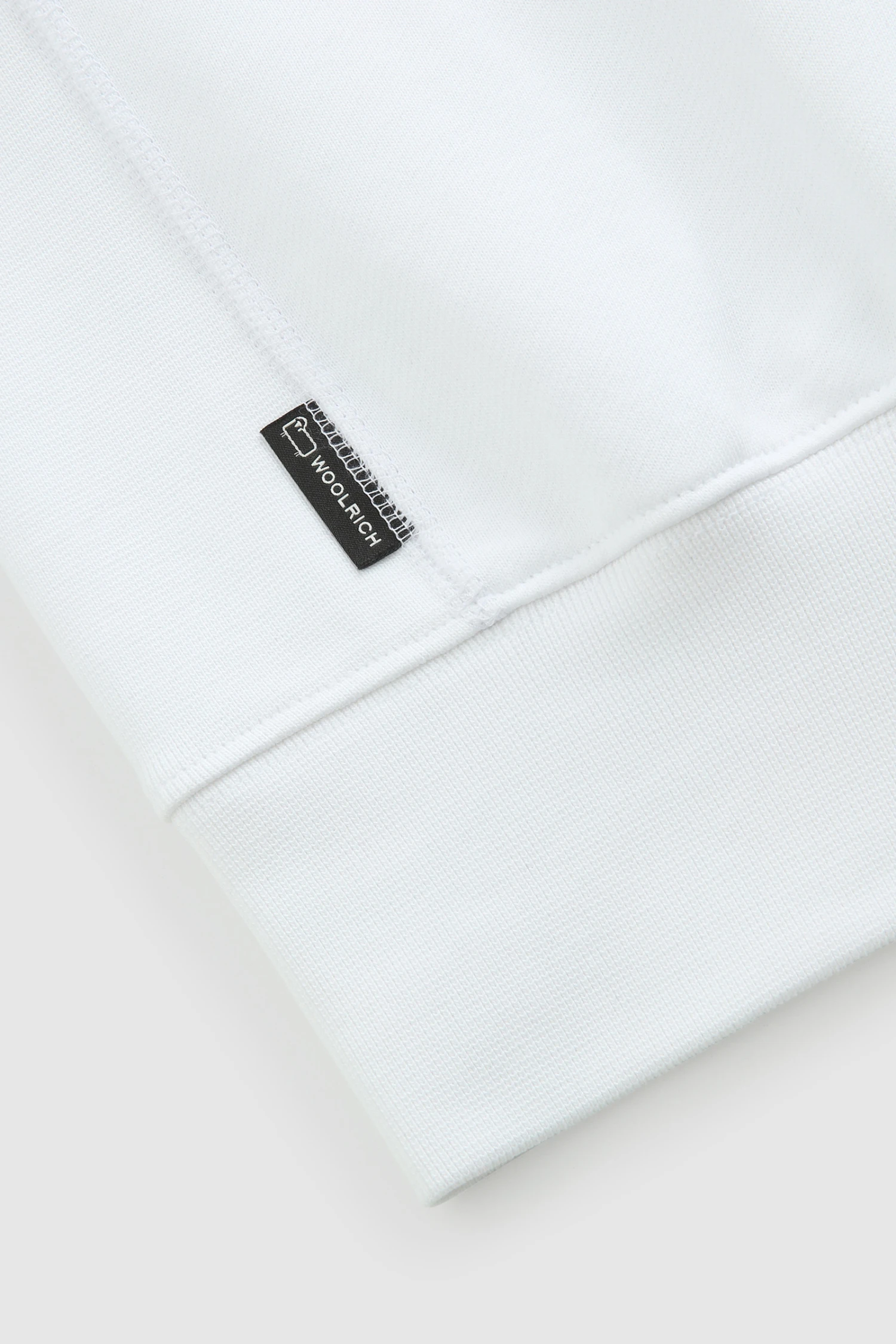 Woolrich Felpa Girocollo Con Logo Frontale Ricamato - Donna - Bianco 10 Woolrich Felpa Girocollo Con Logo Frontale Ricamato - Donna - Bianco - immagine 8