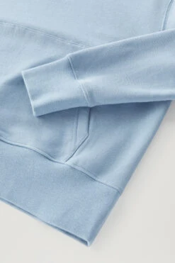 Woolrich Felpa Con Cappuccio In Puro Cotone Con Logo Ricamato - Donna - Blu -Offerta Economica Vestiario CFWWSW0082FRUT3024 30052 6