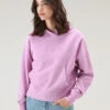 Woolrich Felpa Con Cappuccio In Puro Cotone Con Logo Ricamato - Donna - Rosa