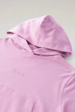 Woolrich Felpa Con Cappuccio In Puro Cotone Con Logo Ricamato - Donna - Rosa 15 Woolrich Felpa Con Cappuccio In Puro Cotone Con Logo Ricamato - Donna - Rosa -Offerta Economica Vestiario CFWWSW0082FRUT3024 4376 5