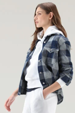 Woolrich Felpa Con Cappuccio In Puro Cotone Con Logo Ricamato - Donna - Bianco -Offerta Economica Vestiario CFWWSW0082FRUT3024 8041 3