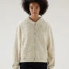 Woolrich Felpa Con Zip E Cappuccio In Misto Cotone E Lino - Donna - Beige 1 Woolrich Felpa Con Zip E Cappuccio In Misto Cotone E Lino - Donna - Beige -Offerta Economica Vestiario CFWWSW0114FRUT3371 4377