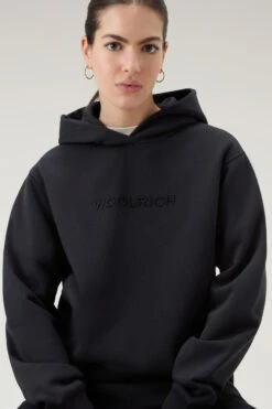 Woolrich Felpa Con Cappuccio E Logo Ricamato - Donna - Nero 13 Woolrich Felpa Con Cappuccio E Logo Ricamato - Donna - Nero -Offerta Economica Vestiario CFWWSW0116FRUT3164 100 3