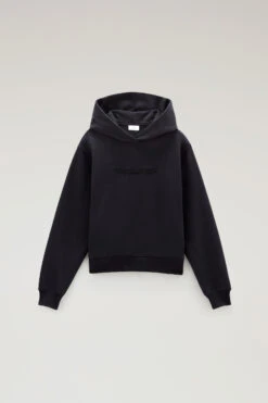 Woolrich Felpa Con Cappuccio E Logo Ricamato - Donna - Nero 14 Woolrich Felpa Con Cappuccio E Logo Ricamato - Donna - Nero -Offerta Economica Vestiario CFWWSW0116FRUT3164 100 4