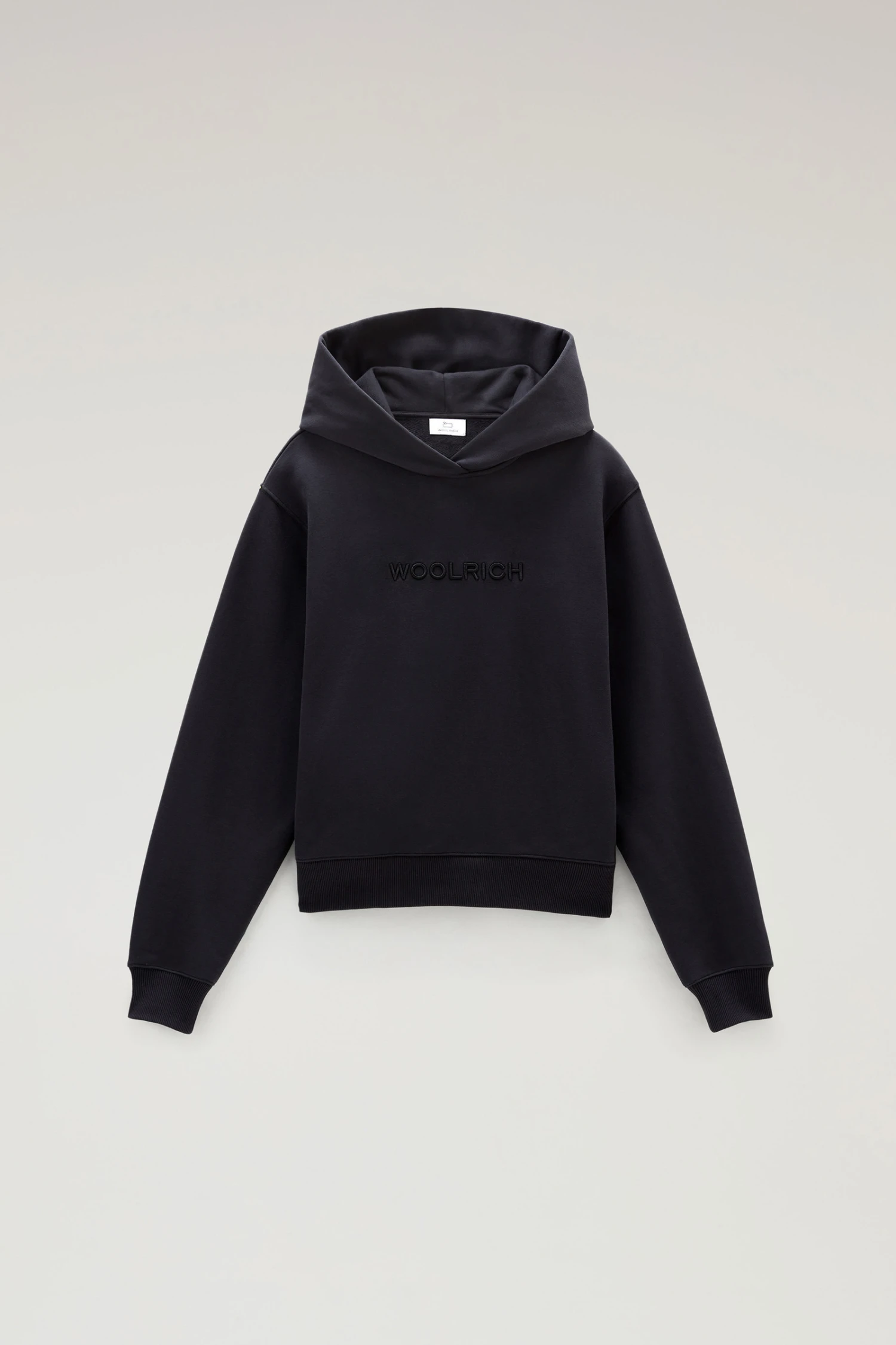 Woolrich Felpa Con Cappuccio E Logo Ricamato - Donna - Nero 7 Woolrich Felpa Con Cappuccio E Logo Ricamato - Donna - Nero - immagine 5