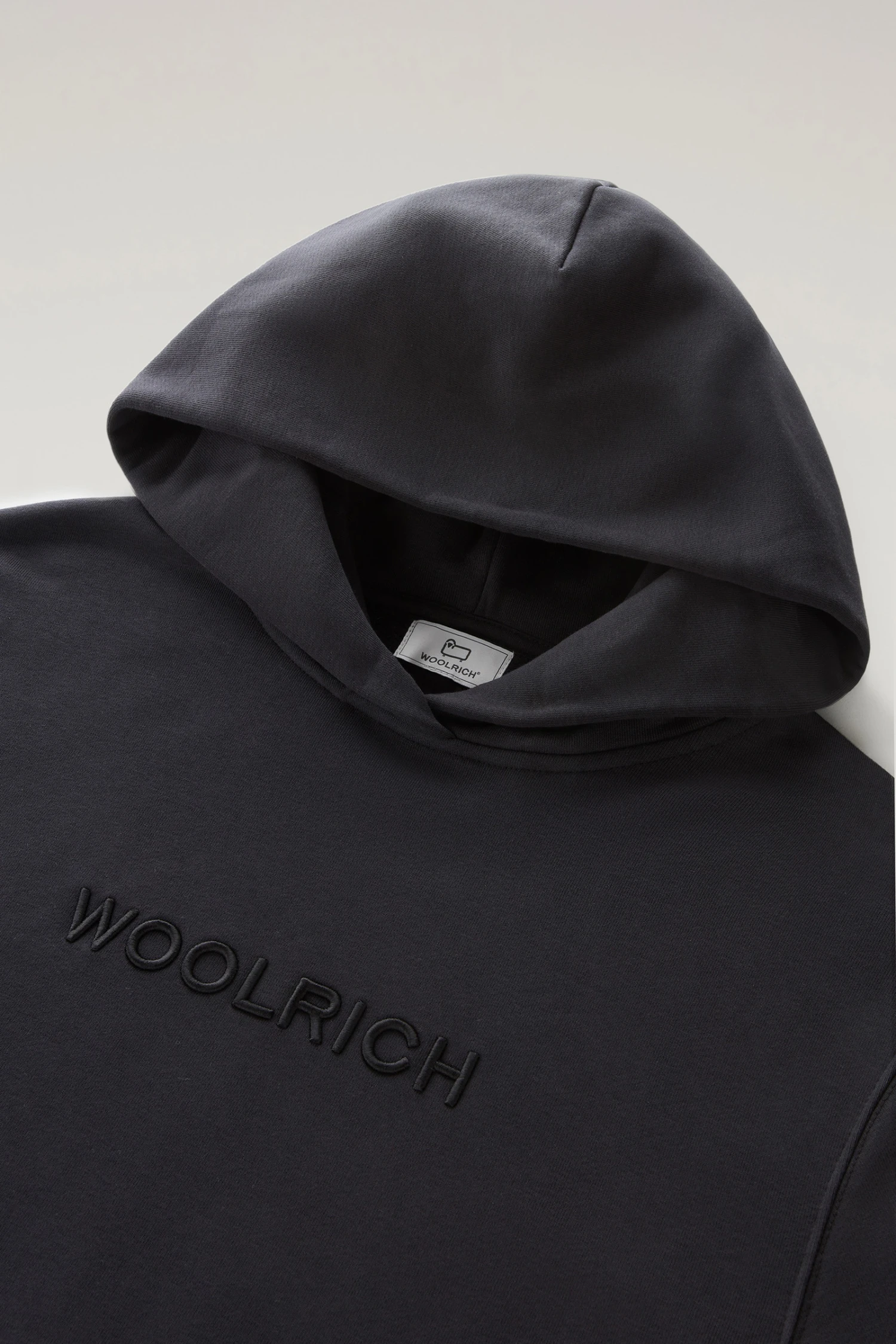 Woolrich Felpa Con Cappuccio E Logo Ricamato - Donna - Nero 8 Woolrich Felpa Con Cappuccio E Logo Ricamato - Donna - Nero - immagine 6