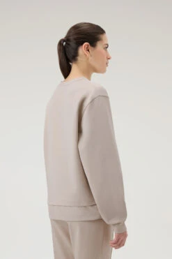 Woolrich Felpa Girocollo In Misto Cotone Con Dettagli In Nylon - Donna - Marrone 13 Woolrich Felpa Girocollo In Misto Cotone Con Dettagli In Nylon - Donna - Marrone -Offerta Economica Vestiario CFWWSW0121FRUT3497 7125 2