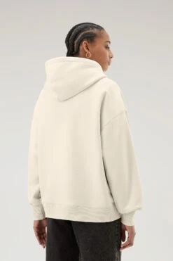 Woolrich Felpa Ivy In Misto Cotone Con Cappuccio - Donna - Bianco 12 Woolrich Felpa Ivy In Misto Cotone Con Cappuccio - Donna - Bianco -Offerta Economica Vestiario CFWWSW0123FRUT3164 8743 2