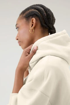 Woolrich Felpa Ivy In Misto Cotone Con Cappuccio - Donna - Bianco 13 Woolrich Felpa Ivy In Misto Cotone Con Cappuccio - Donna - Bianco -Offerta Economica Vestiario CFWWSW0123FRUT3164 8743 3