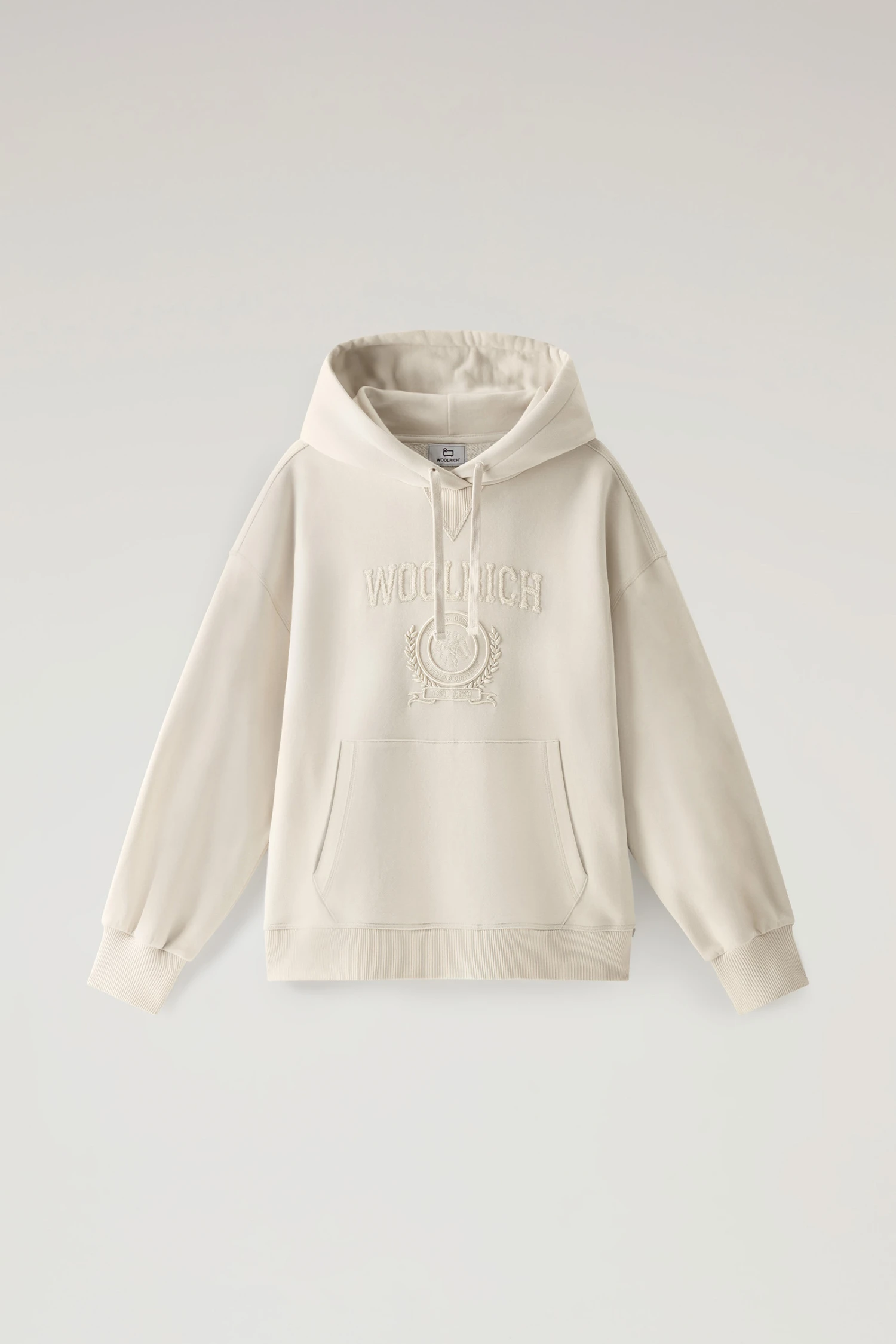 Woolrich Felpa Ivy In Misto Cotone Con Cappuccio - Donna - Bianco 7 Woolrich Felpa Ivy In Misto Cotone Con Cappuccio - Donna - Bianco - immagine 5