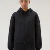 Woolrich Felpa Con Cappuccio E Zip In Misto Cotone - Donna - Nero 2 Woolrich Felpa Con Cappuccio E Zip In Misto Cotone - Donna - Nero -Offerta Economica Vestiario CFWWSW0126FRUT3595 100