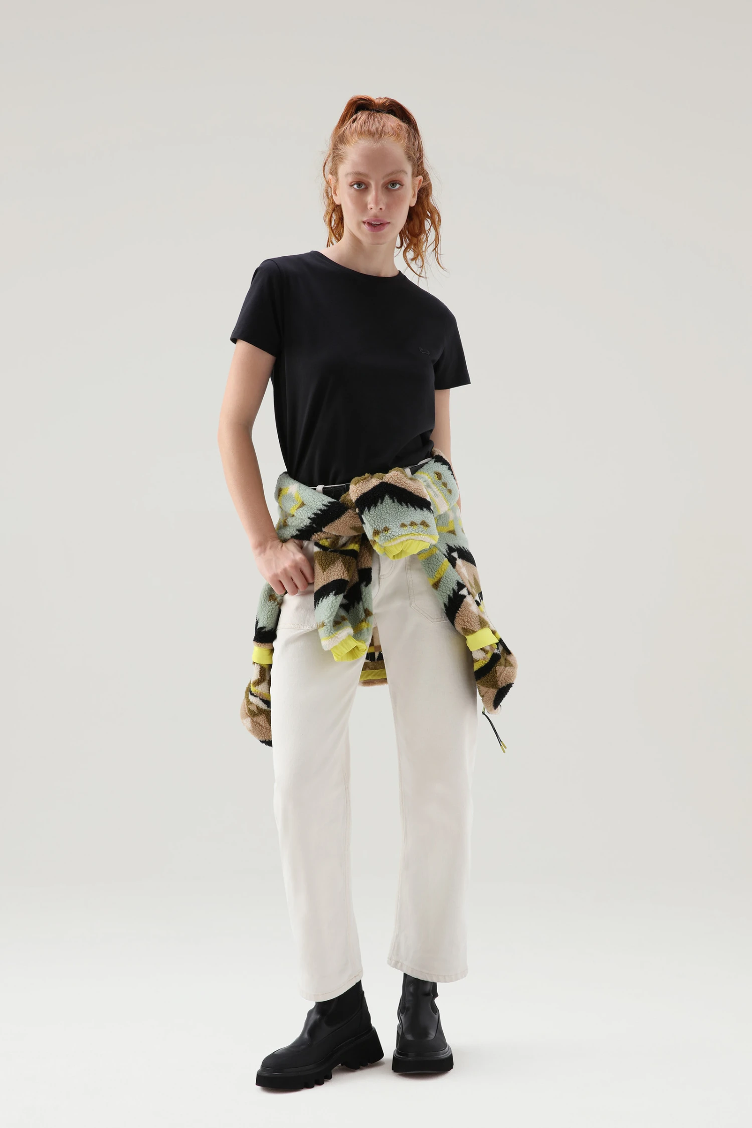 Woolrich T-shirt In Cotone Organico Con Logo - Donna - Nero 4 Woolrich T-shirt In Cotone Organico Con Logo - Donna - Nero - immagine 2