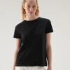 Woolrich T-shirt In Cotone Organico Con Logo - Donna - Nero -Offerta Economica Vestiario CFWWTE0068FRUT2926 100